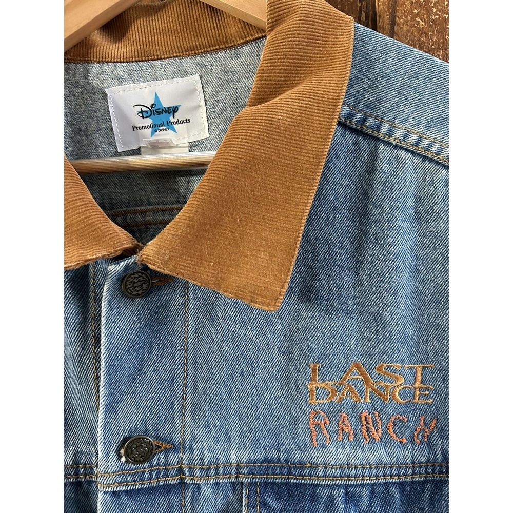 Disney Promotional Products Wild West Cowboy Denim Vest Size XL Last Dance Ranch